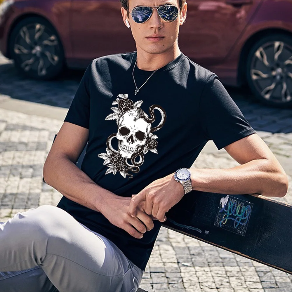 Casual Summer Men Clothes T-shirts Harajuku Fashion Anime Printed Short Sleeve Outdoor Sport Blouses T Shirt O-neck Tops Tees