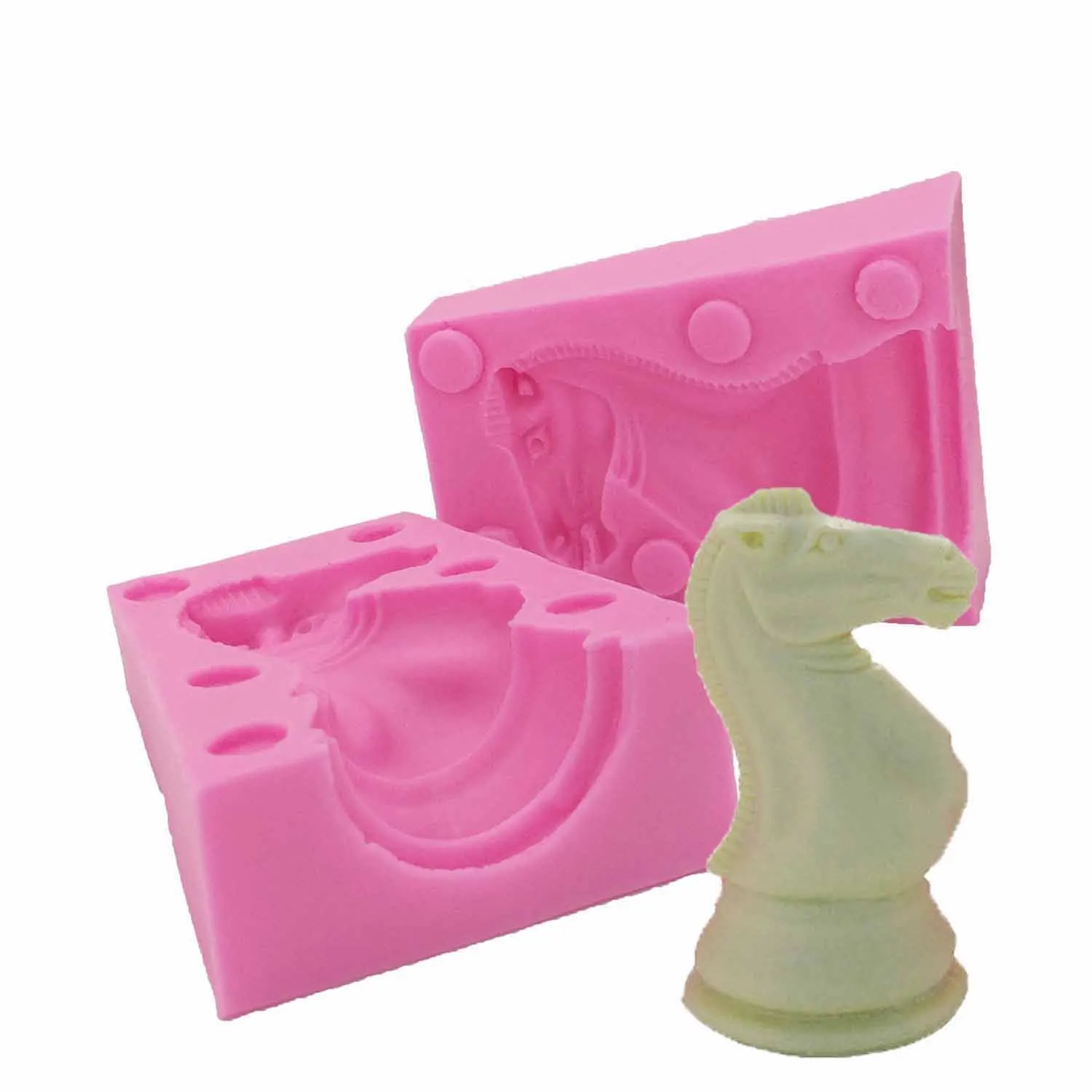 Chess Mould Handmade Soap Silicone Molds Gypsum Candle Column Molds Gift Arts DIY Craft