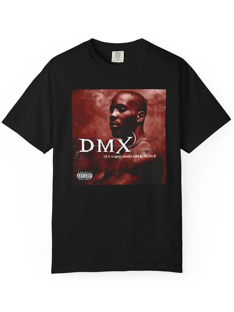 DMX Album Cover T-Shirt | Rap Icon Graphic Tee ,Graphic Short Sleeve Crew Neck Cotton T-Shirt