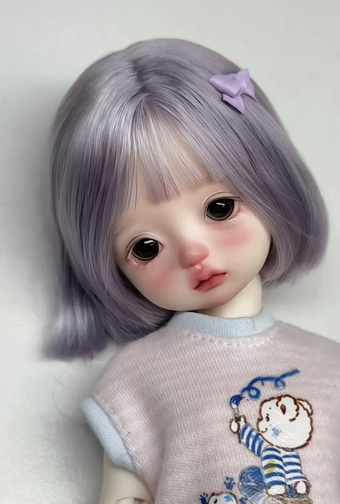 Hair for doll hard shell wig 1/6 1/4 BJD wig short bangs hair free shipping