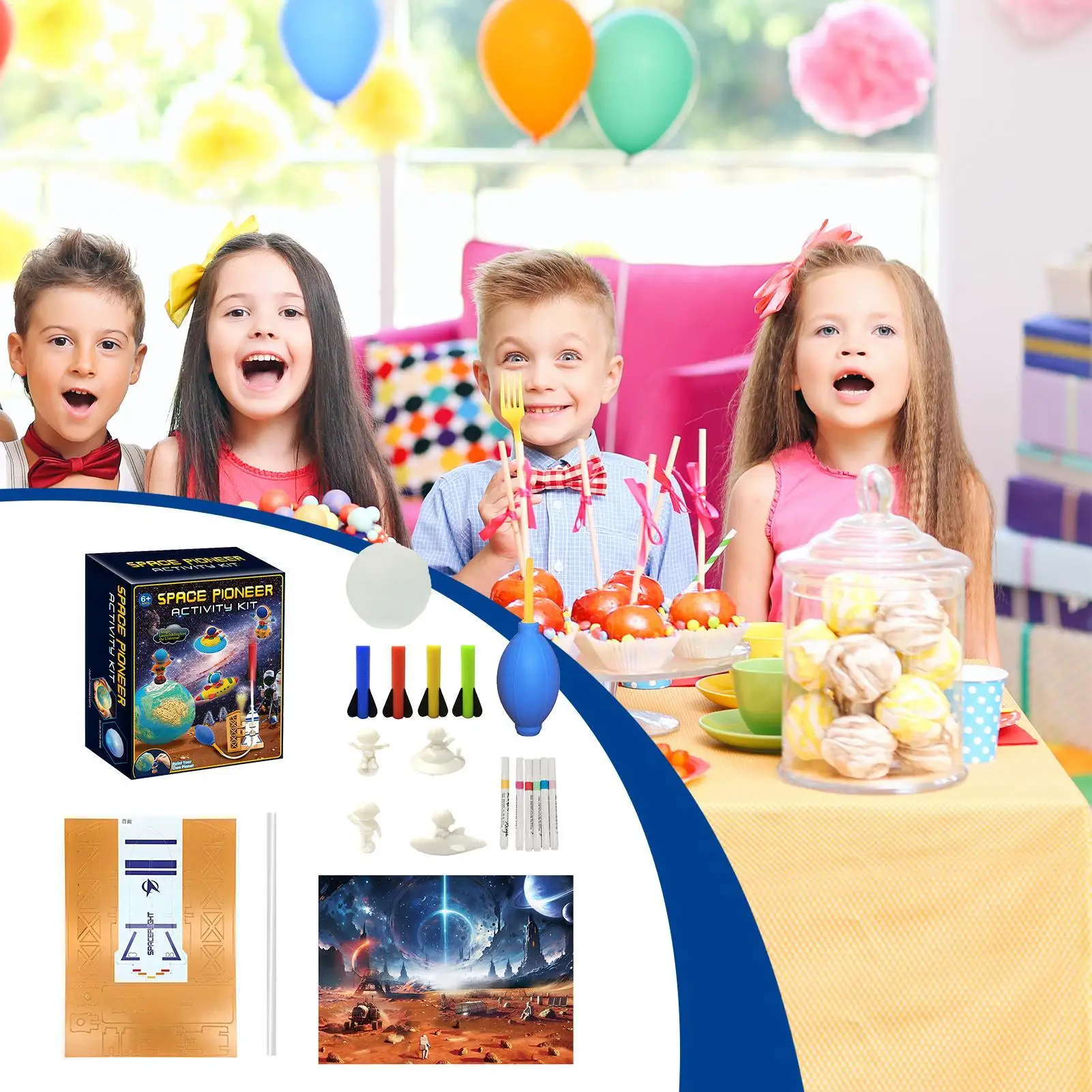 Science Toys For Kids Space Drawing Science Craft Toy Creative Learning Games STEM Activities Educational Preschool Learning