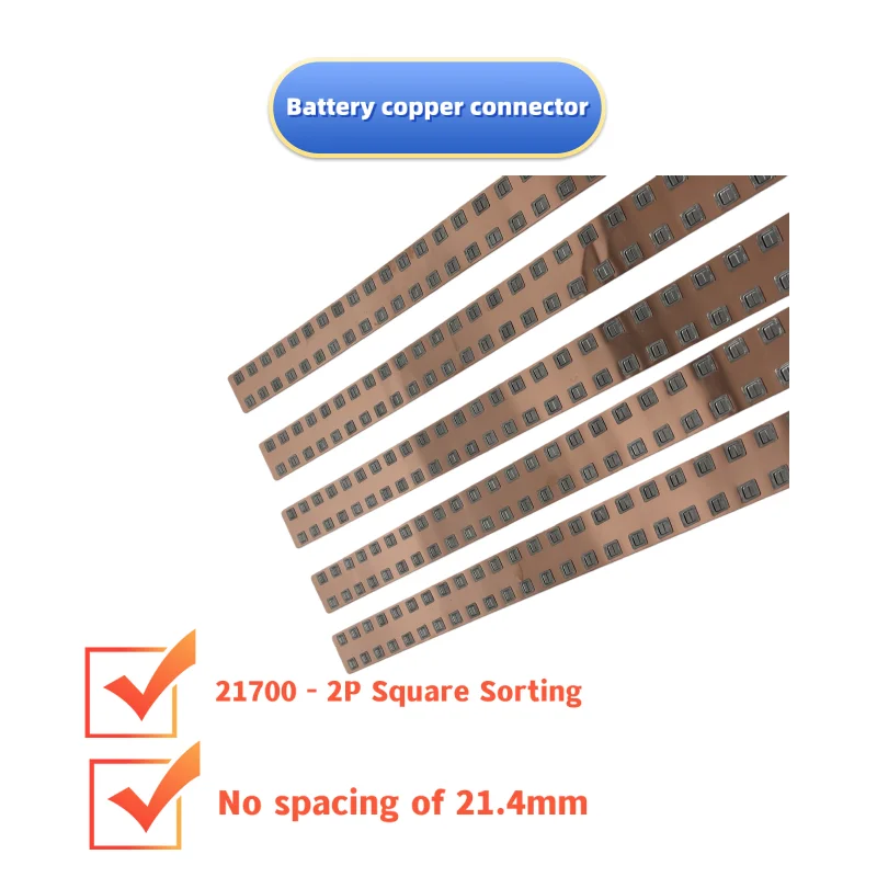 2P Copper Busbar for Lithium Iron Phosphate Battery Photovoltaic Energy Storage Connector Free Use in Renewable Energy Systems