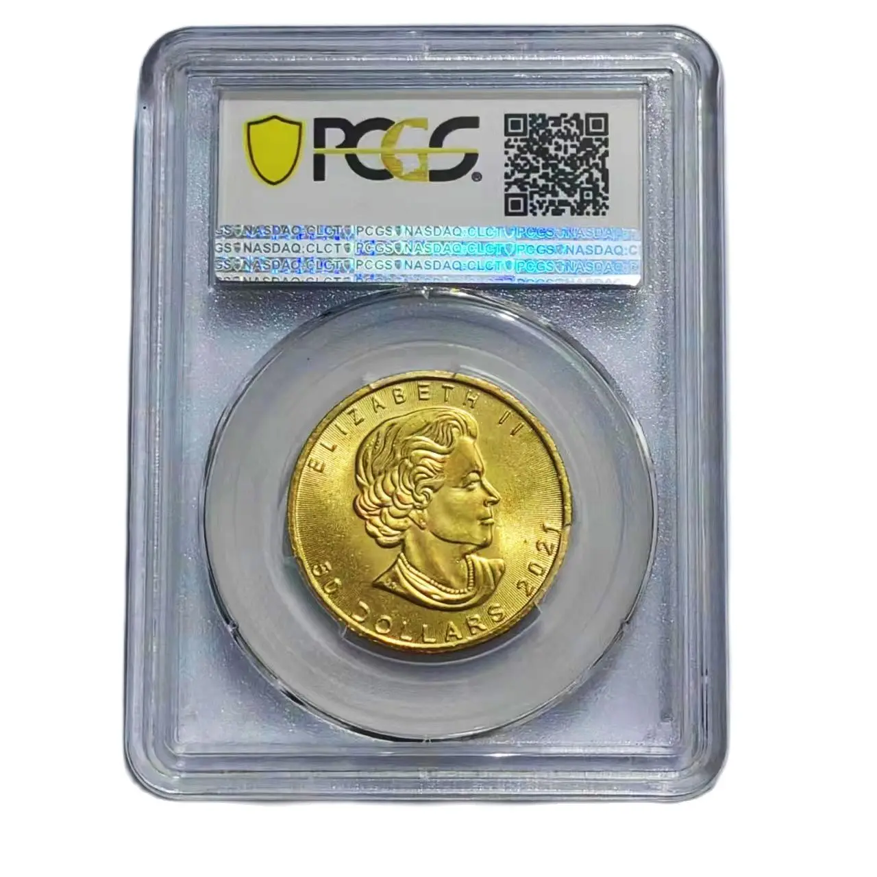 2021 Canada Leaf Coin Rating Coins 999 Plated Gold Tungsten - Non-Magnetic，High Quality Collectibles Coins Holder PCGS MS69