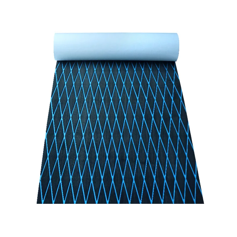 1900*350*6MM Eva Boot Terrasplanken Marine Vloeren Anti Slip Pad Met Ruit Diamant Patroon zelfklevende Surfplank Tractie