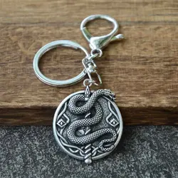 Gothic Snake Keychain For Mens Womens Bag Charms Car Souvenirs Key Ring Accessories Jewelry