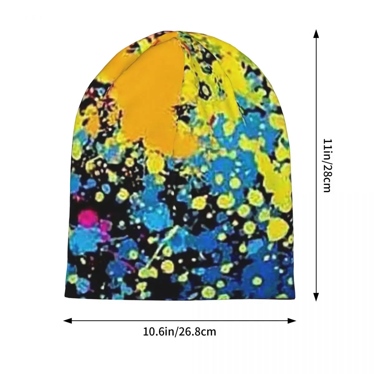 Colorful Abstract Graffiti Camouflage Pop Art  Men Women Adult Beanies Caps Knitted Bonnet Hat Warm Autumn Winter  Skullies Hats