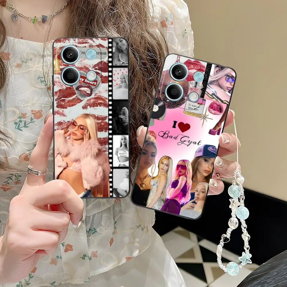 포코 F6 F5 F4 F3 F2 프로 GT C40용 배드 걸 모바일 폰 케이스 컬러 프린팅 보호 커버 스마트폰 커버