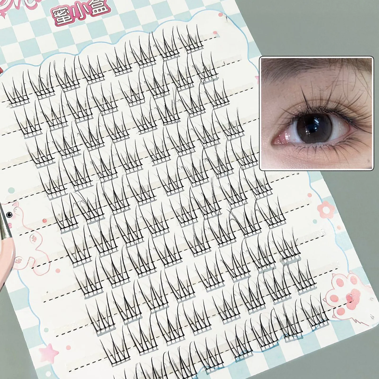 Woman Vivid Daily Lash Clusters 10–11 mm C Curl Lash Extension, perfekt für Anfänger