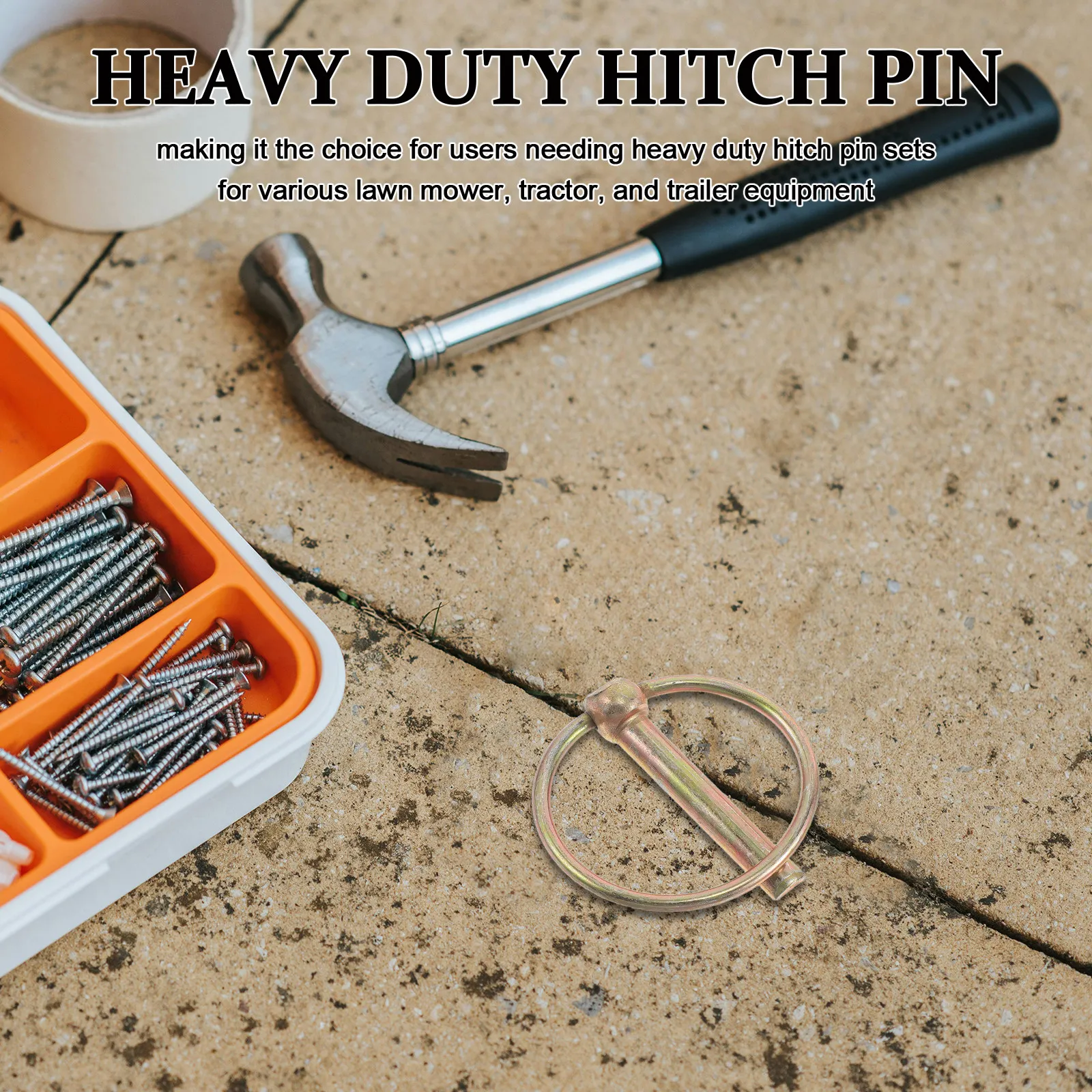 

20Pcs Trailer Hitch Pin Kit Heavy Duty Lynch Pins Assortment High Strength Steel for Trucks Tractors Lawn Mowers Trailers Safety