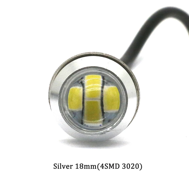 1pcs Eagle Eye LED Car Light Bright Daytime Running Lights DRL For Motorcycle Auto Parking signal Lapm 12v 18mm 23mm Alloy Shell