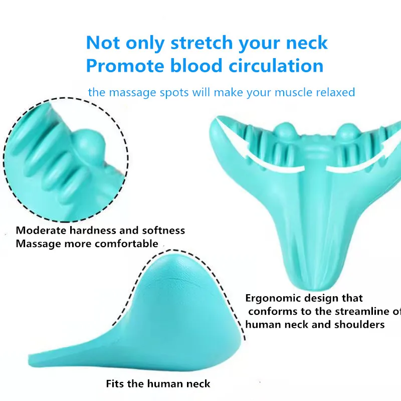 Neck Retractor Pillow Memory Foam Orthopedic Repair Pillow Gravity Stretch Cervical Vertebra Traction Massage Spots Pillow