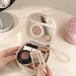 Custodia per il trucco da toilette per rossetto quadrato piccolo borse per la conservazione a quadri di grande capacità carte per soldi custodia per assorbenti igienici per assorbenti igienici