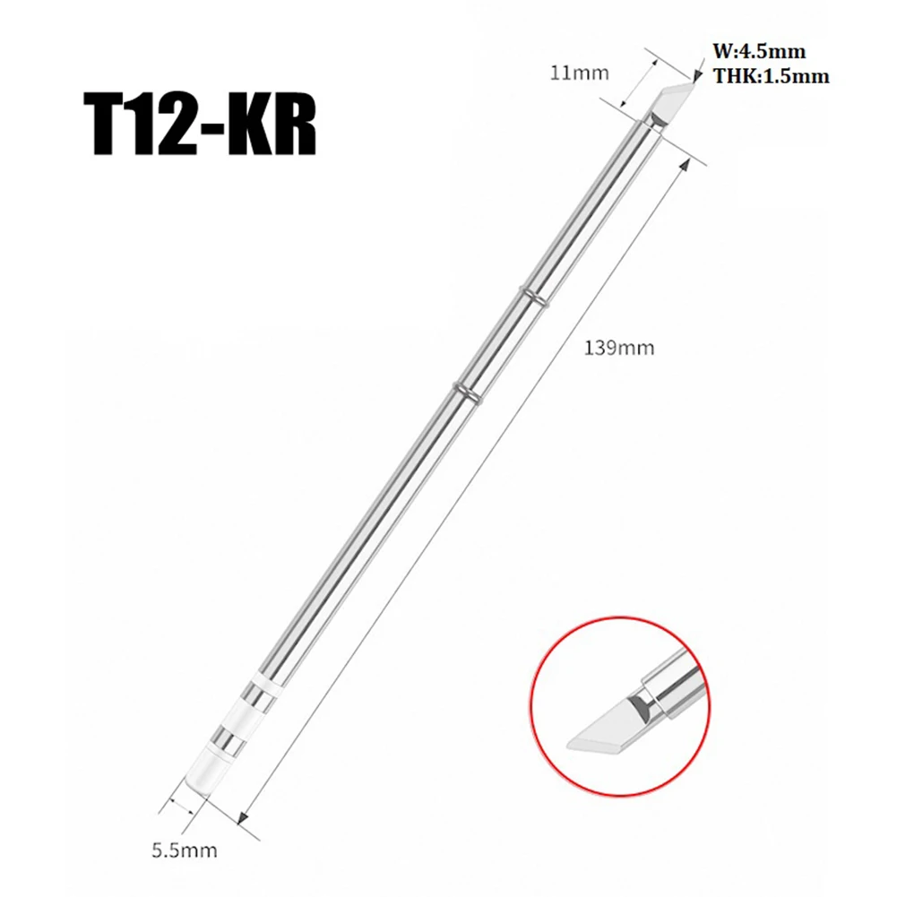 Pointe de fer à souder T12-K/KF/KL/KR/KW/J02/JL02/JS02, tête de soudage pour Station de soudage HAKKO912 950D 202 942