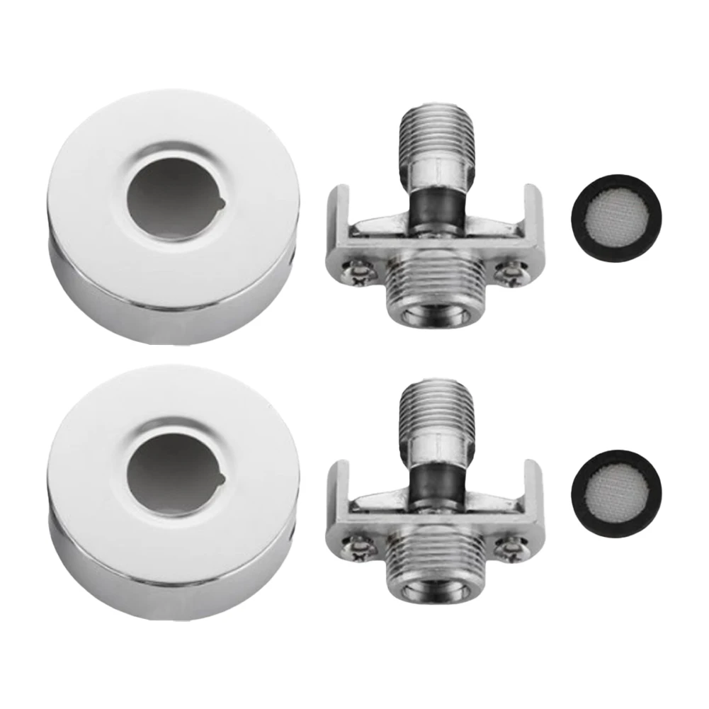 

Bathroom Renovation Silver Bathroom Accessories Faucet Sleek Design Stainless Steel Cover Brass Construction Easy Installation