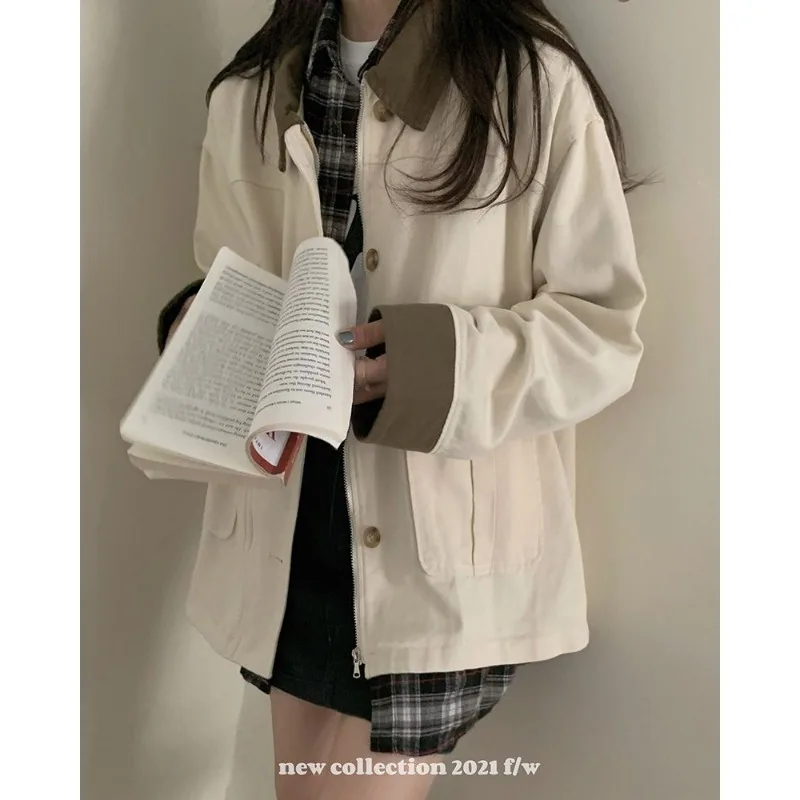 سترة عمل بيج للنساء لخريف 2025، بلوزة كبيرة الحجم جديدة متعددة الاستخدامات