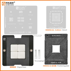 ODNX02-A2 5in1 BGA Reballing Stencil Kits Station For Game Player Switch CPU IC Chip Stencils Pin Solder Tin Plant Net Square