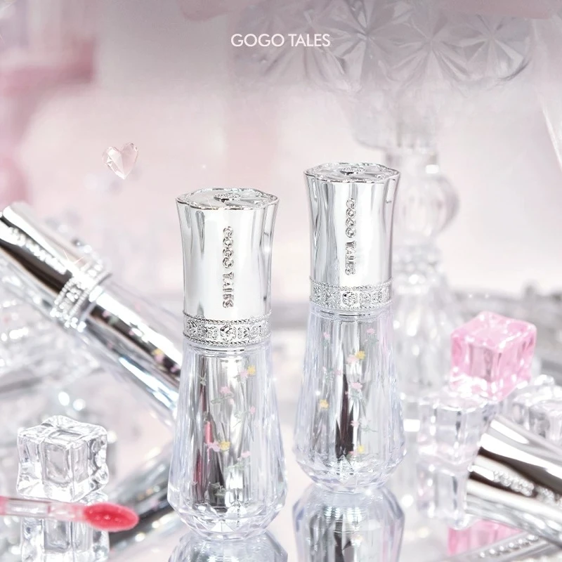 Gogotales Mirror Lip Gloss with Glowy Finish  Long-Lasting Non-Smudging Korean-Style Nude Flaky Lip Color Beauty Cute Mekeup