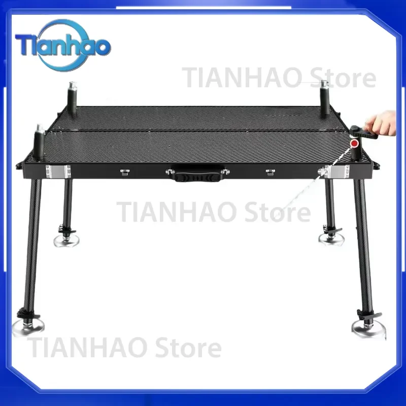 for Hand Crank Waterless Carbon Fiber Folding Platform Large Multi Functional Accessories for Diaotai Fishing Gear Tool