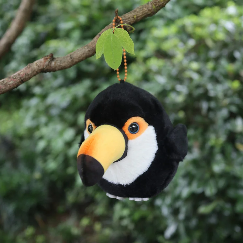 10cm Hohe Kleine Runde Toucan Plüsch Spielzeug Weiche Echt Leben Toucans Vogel Stofftier Spielzeug Weihnachten Geschenke Für Kinder