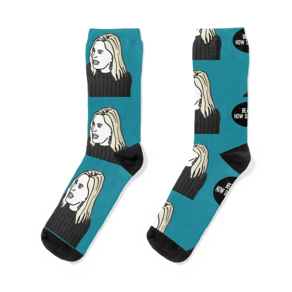 

Beast How dare you Socks gifts Running christmas stocking Mens Socks Women's