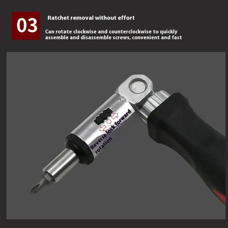 متعددة الوظائف المغناطيسي بت مفك براغي بسقاطة زاوية متغيرة 0-180 درجة يمكن تحويلها اليسار واليمين 1/4 بوصة واجهة عرافة