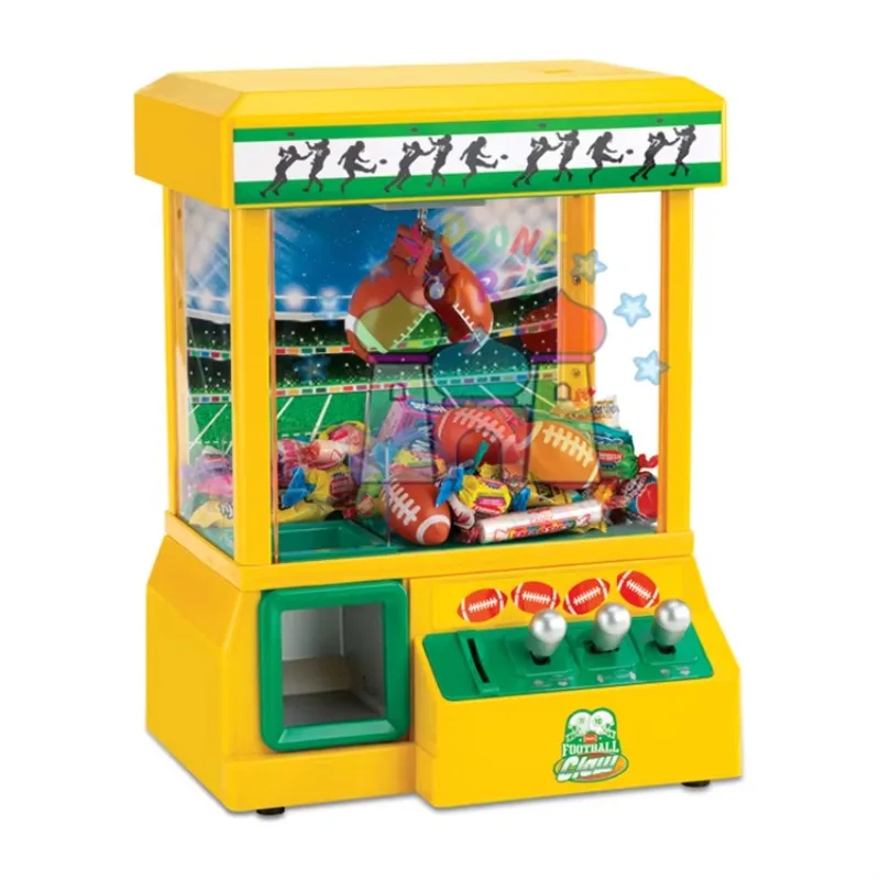 

STLF Electronic Prize Dispenser Toy Party Game for Children Claw Machine Footballs Themed Miniature Candy Grabber