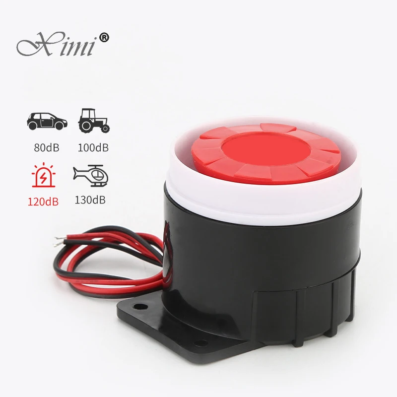 Piezoelectric Buzzer Siren Alarm Horn Anti-theft Alarm Wired 12v High Decibel User Access Control