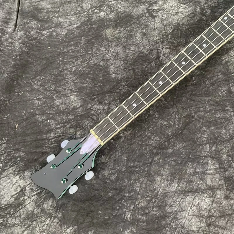High Quality Electric Bass Guitar, Customizable 6 String Bass Instrument