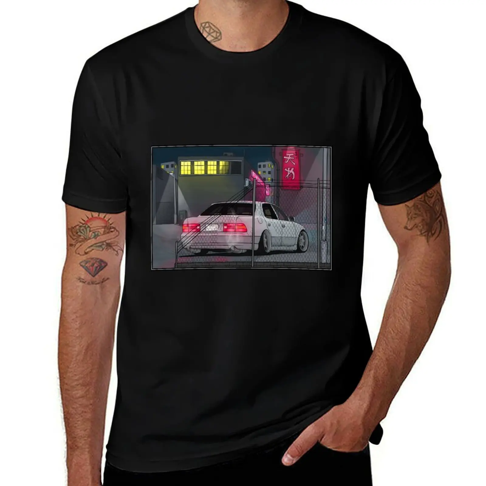 

LS400 VIP car scene T-Shirt funny t shirts dark humor t shirts for man cotton soft T-Shirt