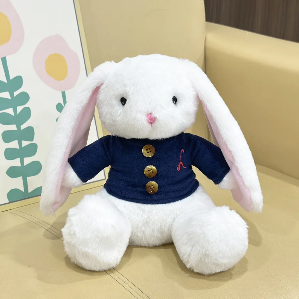Cute Mei The Bunny Plush Toy Soft Stuffed Long Ears Bunny Doll Sleeping Companion Delicate Home Decoration Kids Gifts