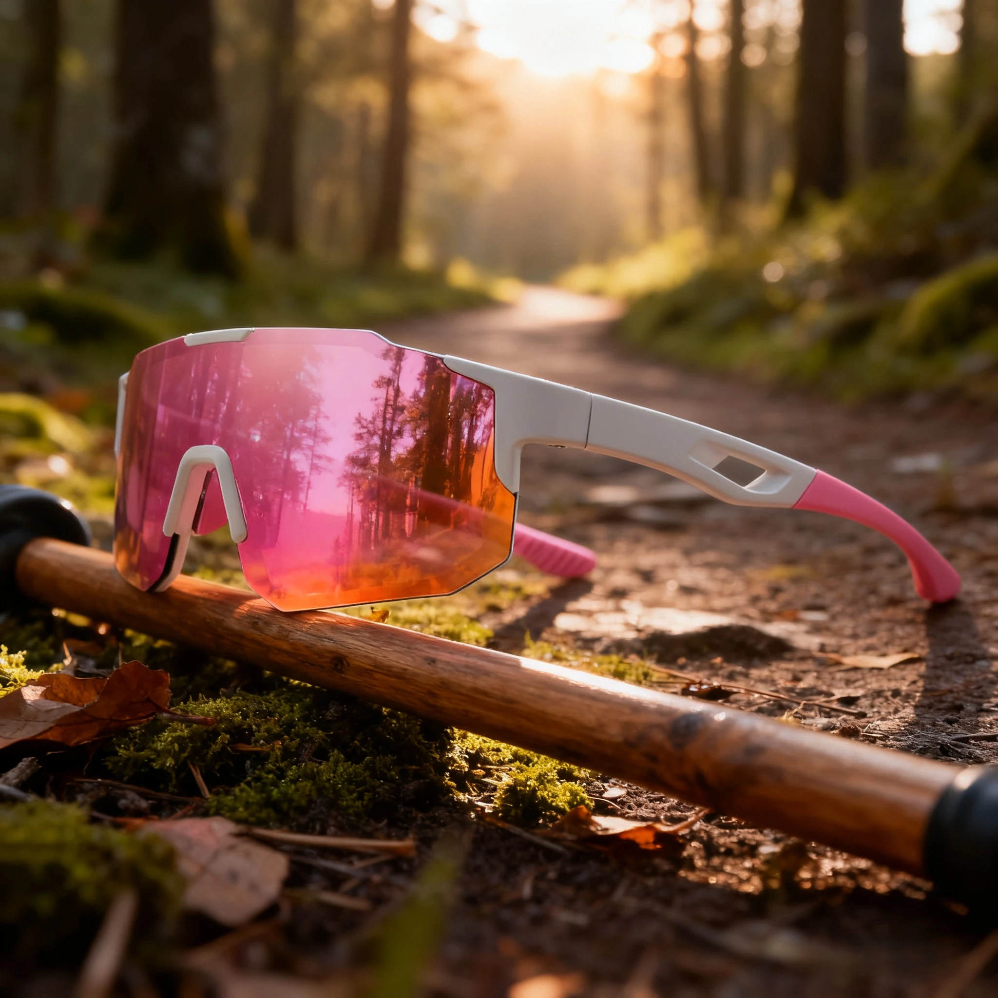 نظارات شمسية رياضية ملونة كبيرة الحجم - تصميم ملفوف، مريح للجنسين UV400 مناسب لركوب الدراجات والمشي لمسافات طويلة وفي الهواء الطلق #2