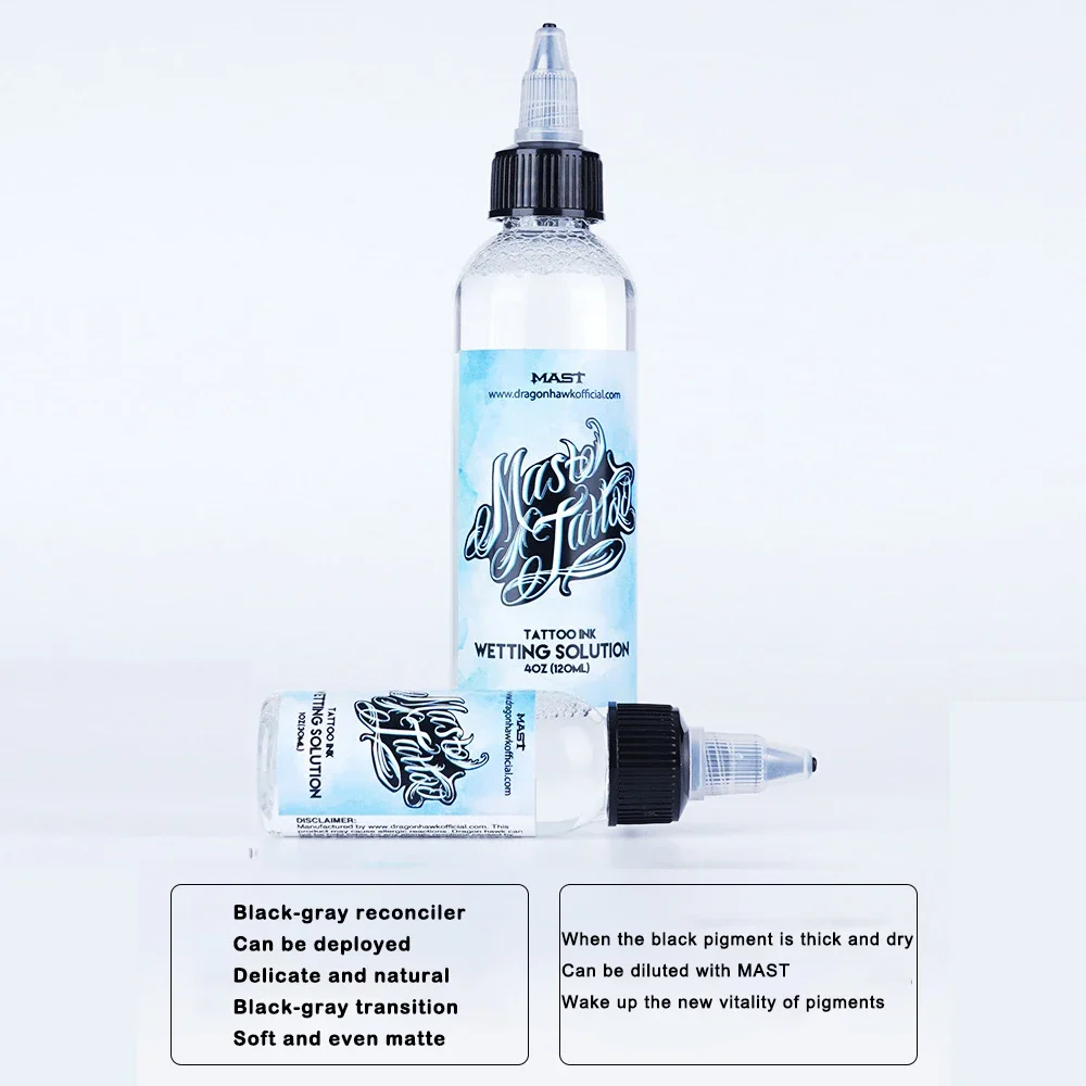 MAST Tattoo Color Blending Agent Color Brightening Liquid Black And White Tattoo Diluent Blending Water Black Gray Scale