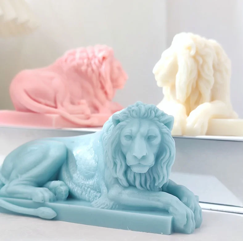 

Lion Aromatherapy Candle Soap Silicone Mold DIY Chocolate Cake Decoration Mould