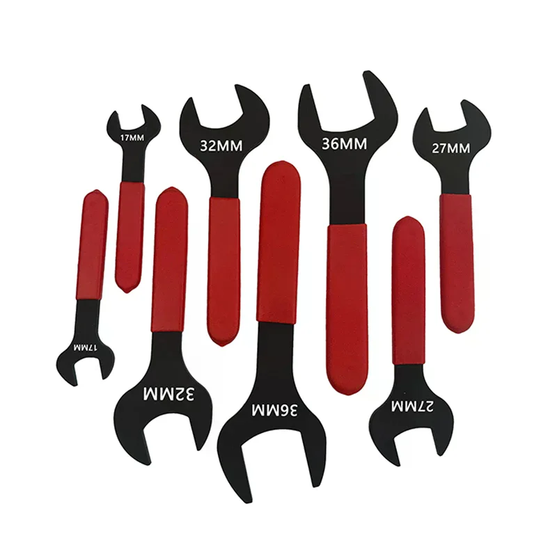 7mm-31mm Metric Single Open End Wrench Offset Angle U-Shaped Spanner Flat Head Blackening For Auto Repair