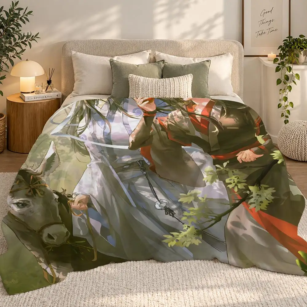 Grandmaster of Demonic Cultivation Throw 240g flannel blanket, suitable for sofas, beds, offices, exquisite gift blankets