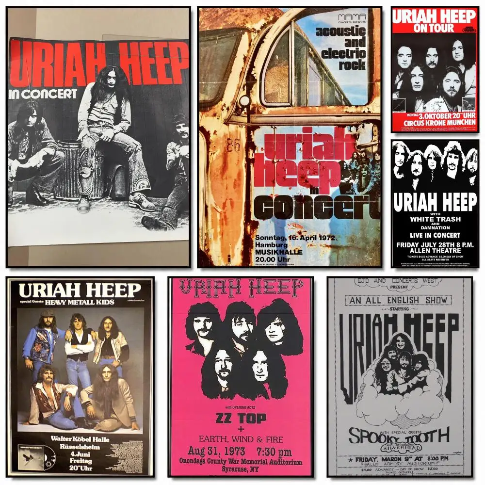 band U-Uriah Heep-P Painting Calligraphy Artwork for Home Bedroom Office Wall Decoration Gift
