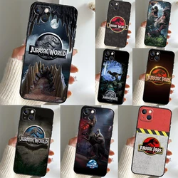 Jurassic Park Dinosaur World Case For iPhone 13 11 14 12 Pro Max 6 Plus XR X XS Max 12 13 Mini Soft Cover