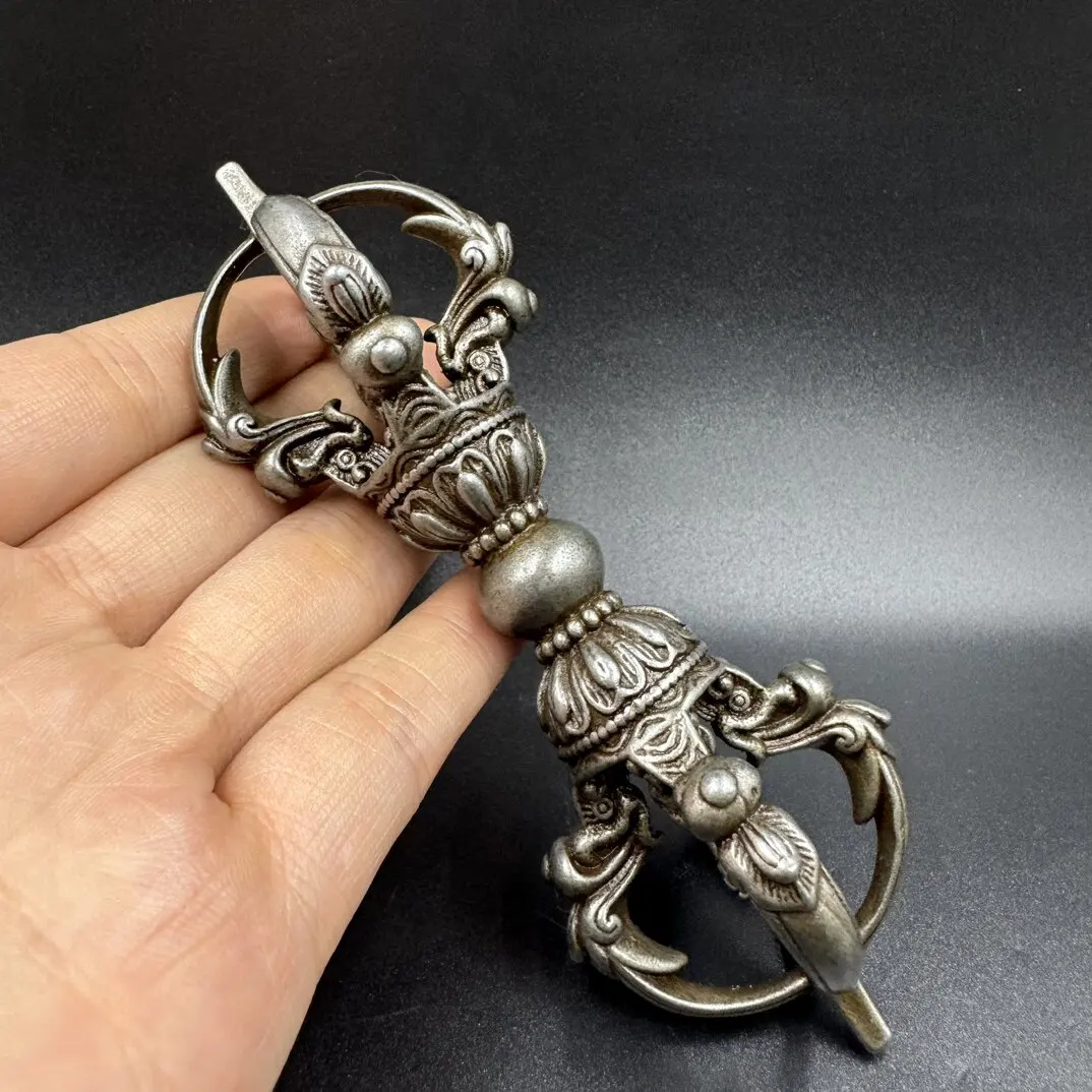 Nepal Tibetan Sky Iron Meteorite Vajra Pestle Handcrafted Five Pronged Exorcism Tool