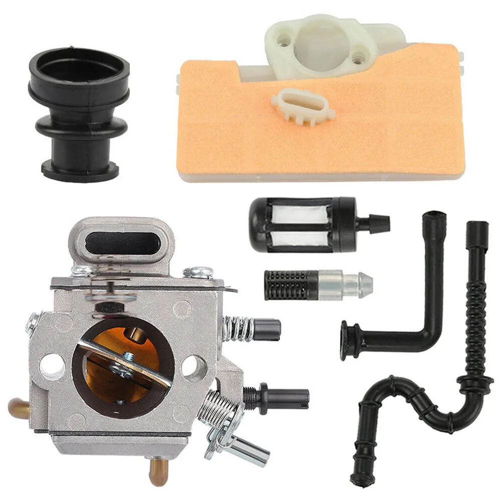 

1set Carburettor With Air Filter Gasket Oil Filter Set For Stihl 029 039 M 90 MS310 MS390 Carb Garden Tool Accessories