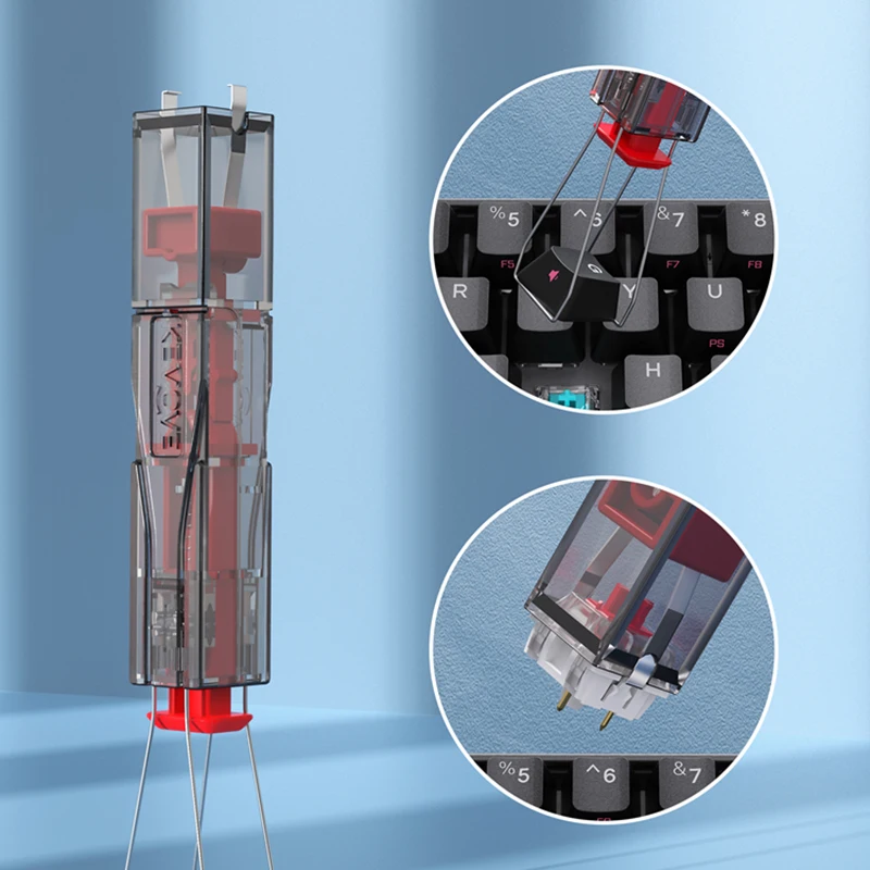 كيموفي-منظف لوحة المفاتيح الميكانيكية ، ساحب المفاتيح ، فتاحة المحور ، مجموعة إزالة العمود القابلة للتبديل السريع ، أداة التخصيص ، 2 في 1