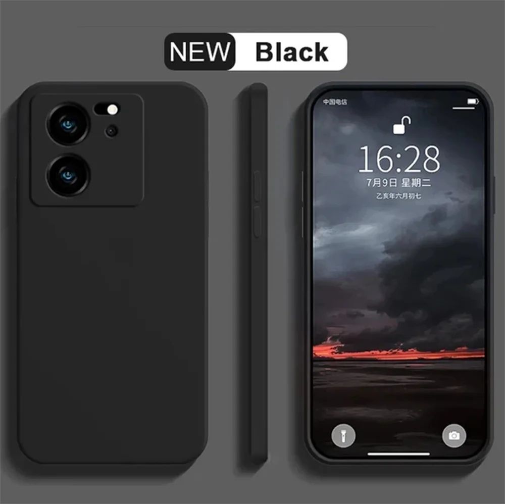 Für Xiaomi 13T 13TPro Stoßfeste Schutzhülle aus Flüssigsilikon Original Hülle für Xiaomi 13 Lite 13T Pro Flüssigsilikonhülle Funda