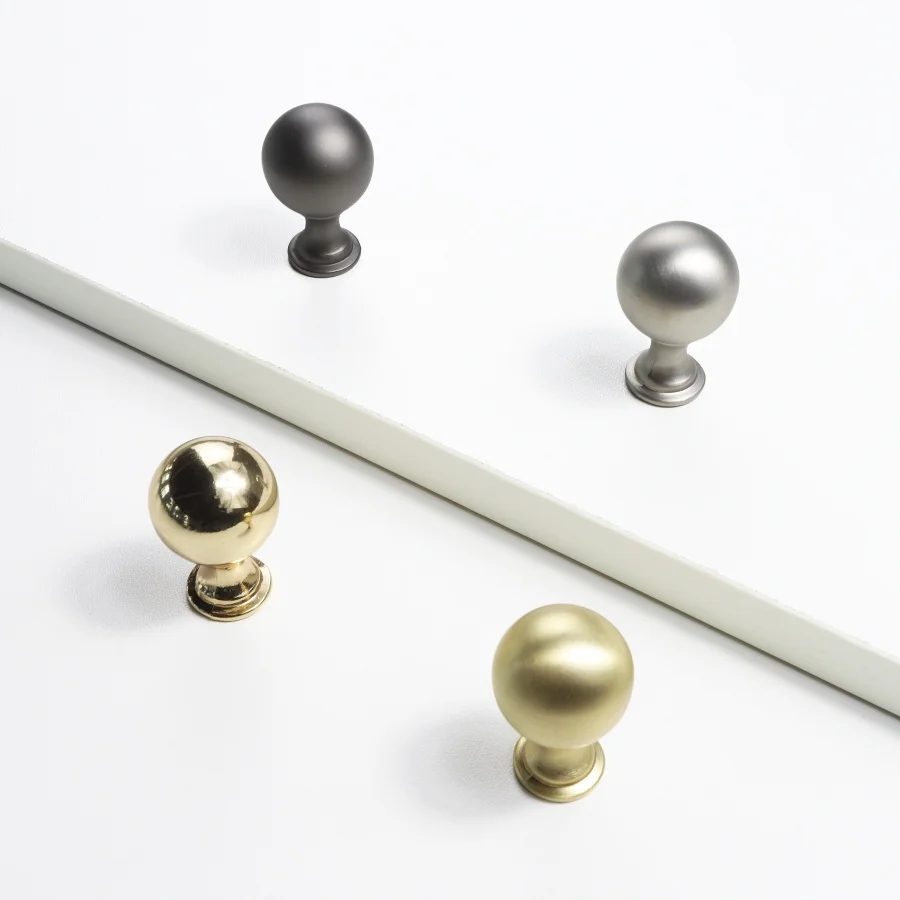 Modern minimalist spherical furniture handle aluminum alloy cabinet handle with multiple color options for wardrobe door handles