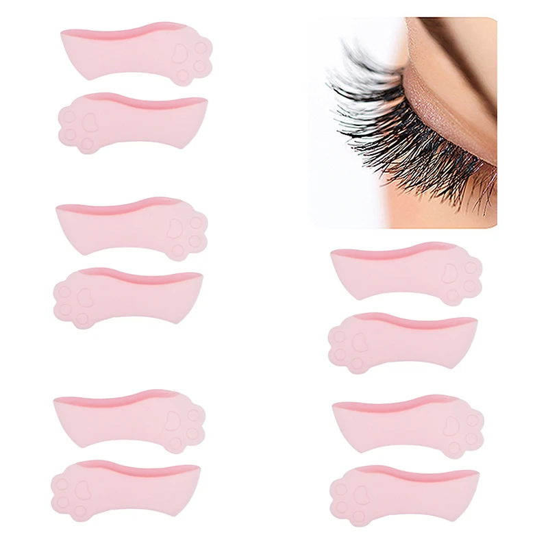 Tampon de permanente de cils inférieurs, tiges de levage de cils, bigoudi de cils en silicone 3D, outil de greffage, applicateur de cils, 1 paire