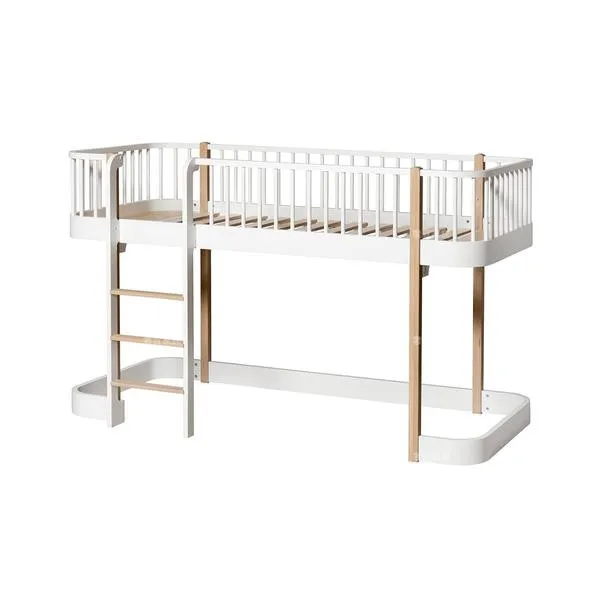 

Full solid wood children's bed multi-functional combination half-height bed tree house