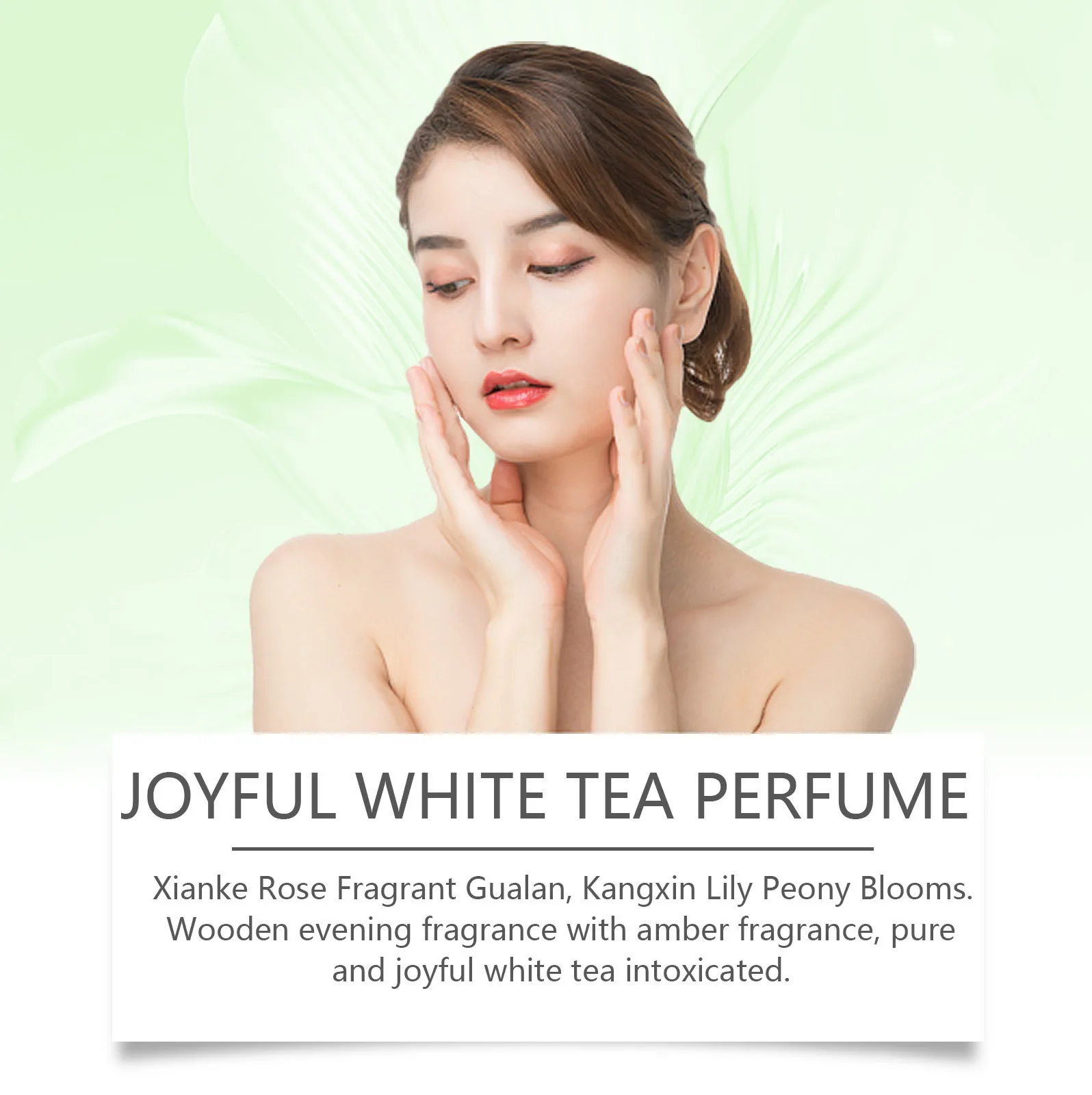 High Quality White Tea Perfume Lasting Fragrance Body Spray Enjoy Elegance Floral Wood Scent Natural Soft Perfume for Woman Gift