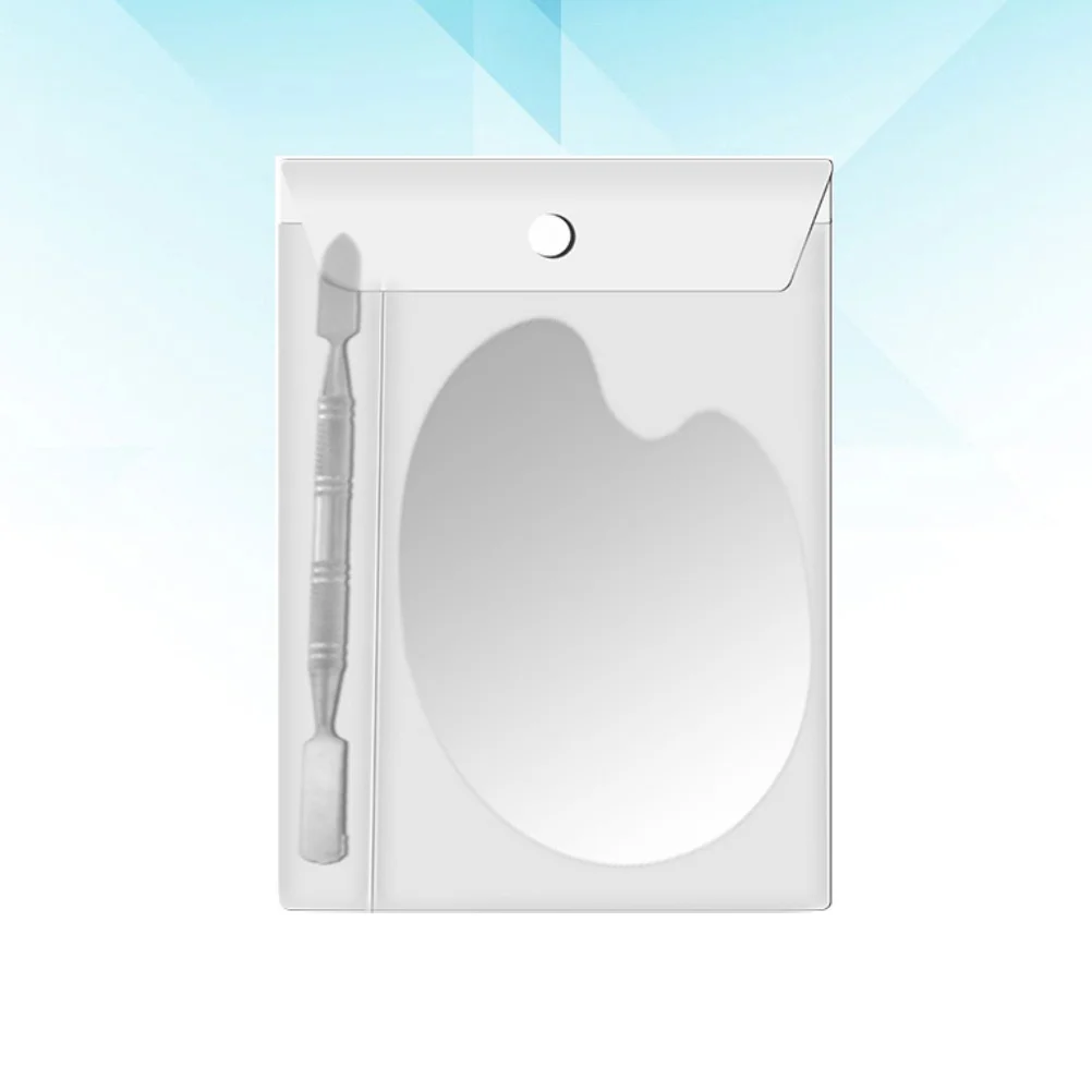 Paleta de maquillaje para decoración de uñas, herramienta de bricolaje con forma de arco para base, lápiz labial, mezcla, Kit de belleza profesional, 1 Juego