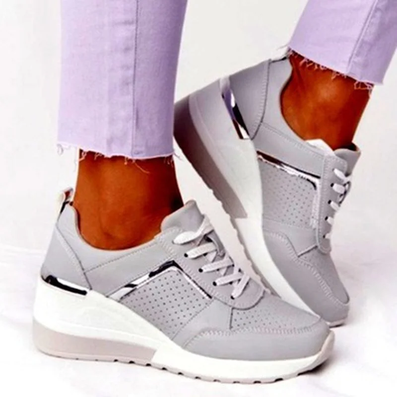 2023Sports Casual Shoes Summer New Thick Bottom Wedge Casual Shoes Strap Mesh Women Fashion Sneakers Women  Platform Basketball