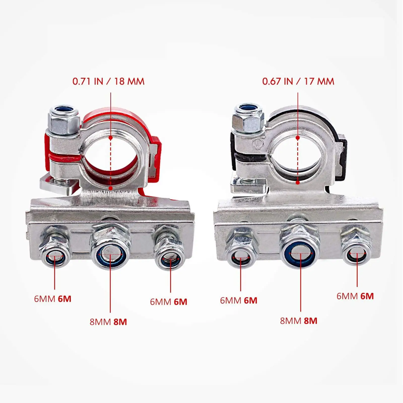 Universal Battery Terminal Disconnect Connectors Copper Car Battery Switch for Vehicle Current Stabilization