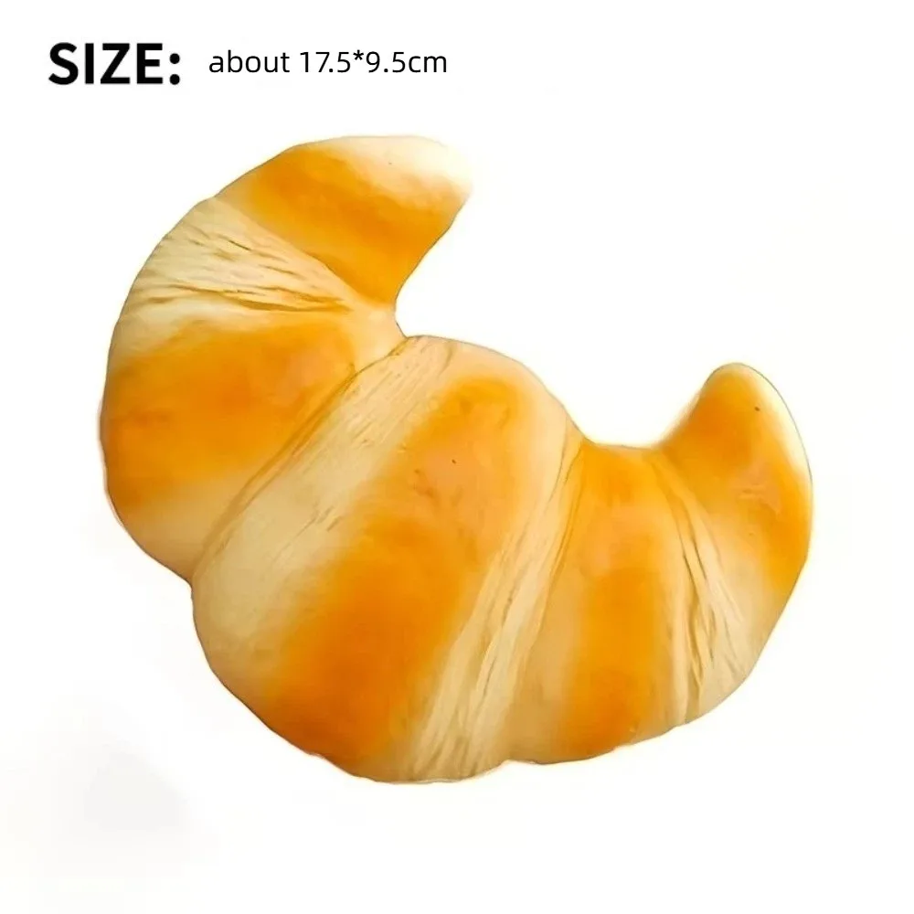 Slow Rising Croissant Squeeze Soft Dessert Shape Thick Stress Relief Handmade Anti-Anxiety Feature Sensory Fidget Ball