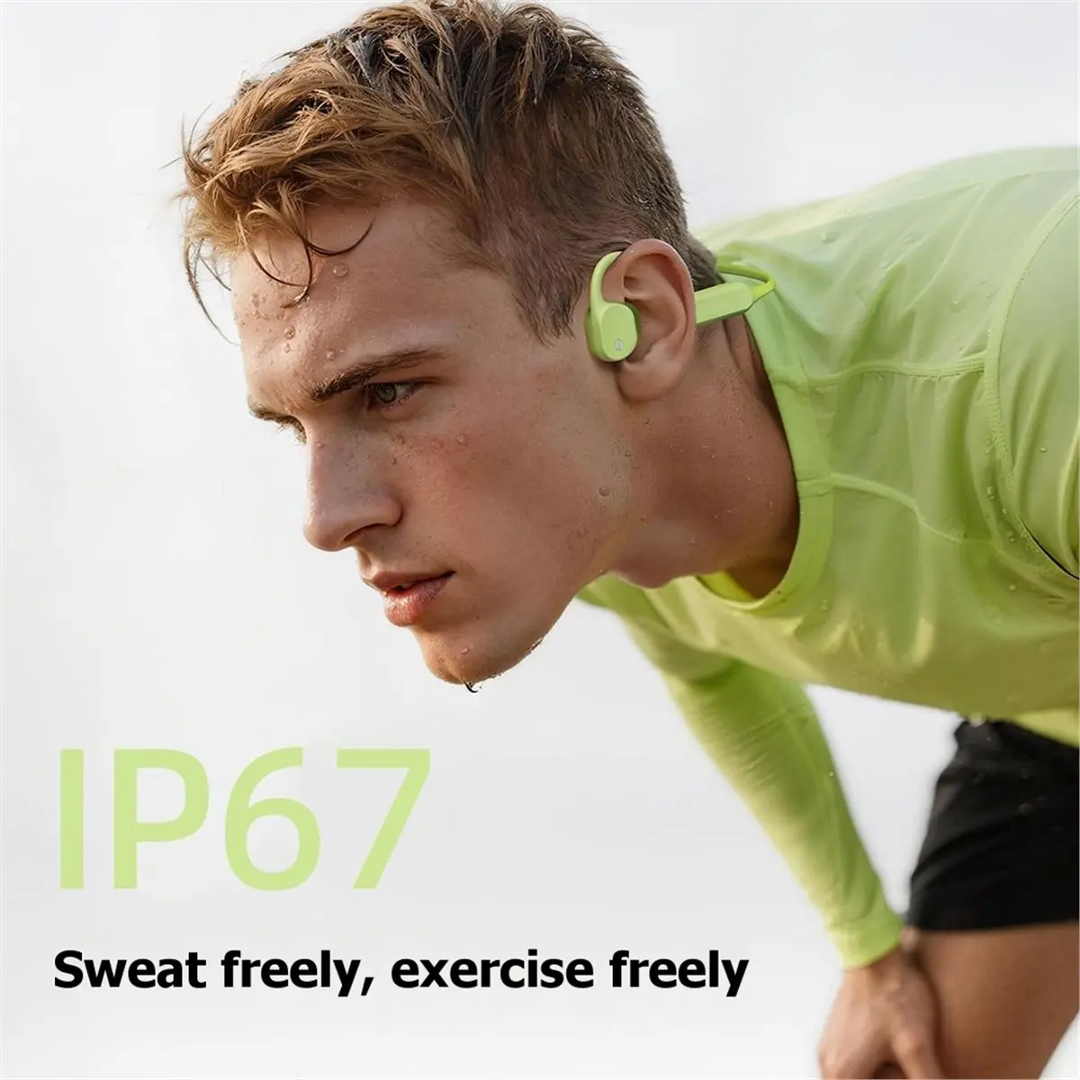 828 Mega Sale BE18 Bone Conduction Earphone Open-Ear Sports Headphones ENC Dual Mic Noise Reduction Earphones IP67 Dust&Water